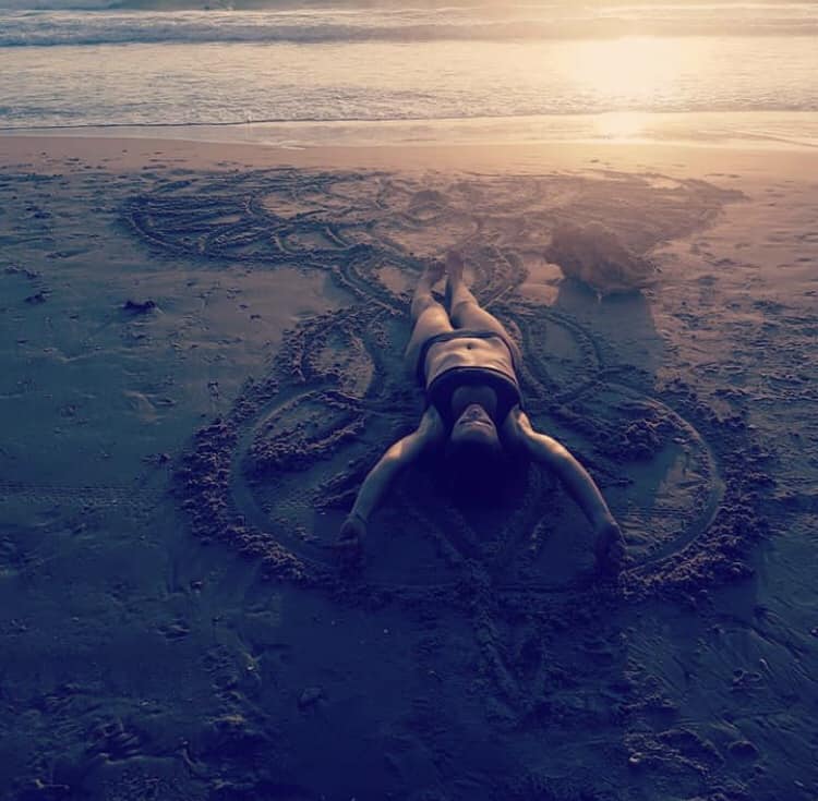 Hands supporting dry skin with care